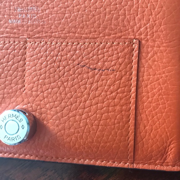 Leather Hermès wallet-  gently used - Picture 3 of 7